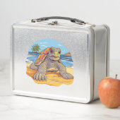 Lunch Box Plage de dessin animé de tortue (En situation)