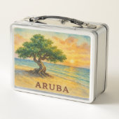 Lunch Box Plage d'Eagle Aruba Divi Tree Heure dorée (Dos)