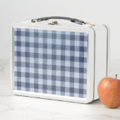 Lunch Box Plaid bleu (En situation)