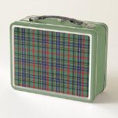 Lunch Box Plaid de clan monogramme (Dos)