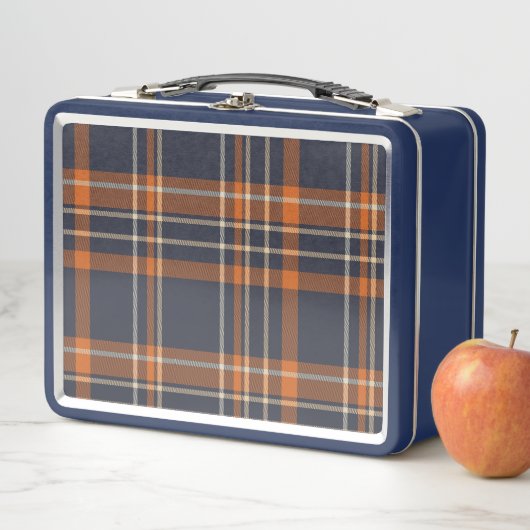 Lunch Box Plaid rustique Noël/hiver (En situation)