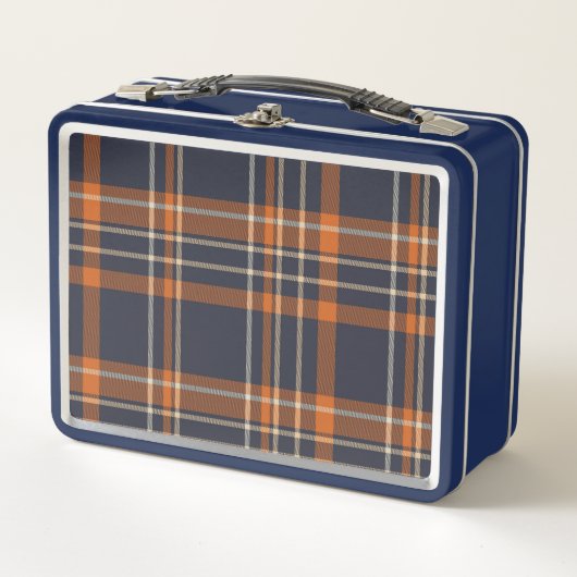 Lunch Box Plaid rustique Noël/hiver (Devant)