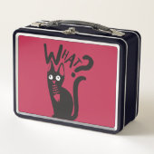 Lunch Box Plaisanterie amusante Chat de dessin noir sur Mage (Devant)
