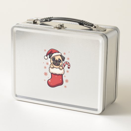Lunch Box Plaisir de Santa Pug (Devant)