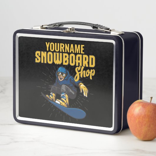 Lunch Box Planche À Neige Sur Mesure Snowboard Shop Big Air (En situation)