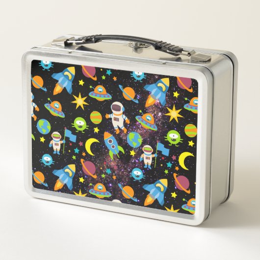 Lunch Box Planète de fusée spatiale pour enfants (Dos)