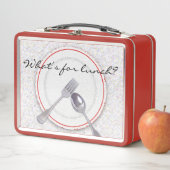 Lunch Box Plaque avec fourchette et cuillère (En situation)