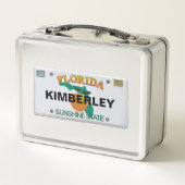 Lunch Box Plaque de licence Floride avec votre nom (Dos)
