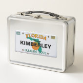 Lunch Box Plaque de licence Floride avec votre nom (Devant)