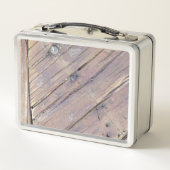 Lunch Box Plaque texturée en bois patiné (Dos)