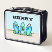 Lunch Box Platins de surf rétro (Devant)