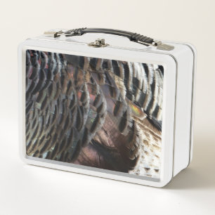 Lunch Box Plumes de Dindon Sauvage I Design Abstrait de la N
