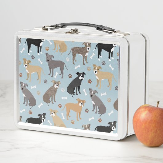 Lunch Box Poches et os Pitbulles (En situation)