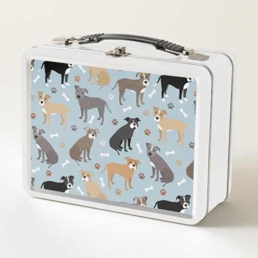 Lunch Box Poches et os Pitbulles (Devant)