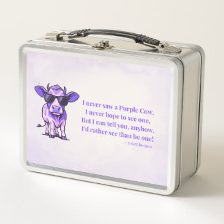 Lunch Box Poème drôle de vache violette par Gelett Burgess