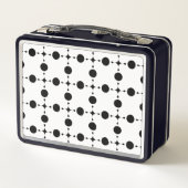 Lunch Box Pois noirs, Motif à points Polka, points, pointill (Dos)