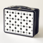 Lunch Box Pois noirs, Motif à points Polka, points, pointill (Devant)