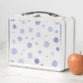 Lunch Box pois peint à la main (En situation)