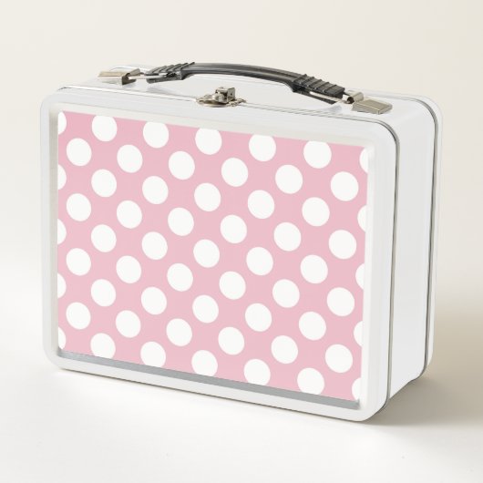 Lunch Box Pois roses, Motif Pointe Polka, Points, Pointe (Devant)