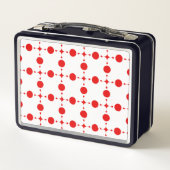 Lunch Box Pois rouges, Motif à points polka, points, pointil (Dos)