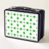 Lunch Box Pois verts, Motif à points Polka, points, pointill (Dos)