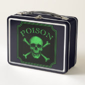 Lunch Box Poison Crâne et os croisés Halloween Design Imprim (Devant)