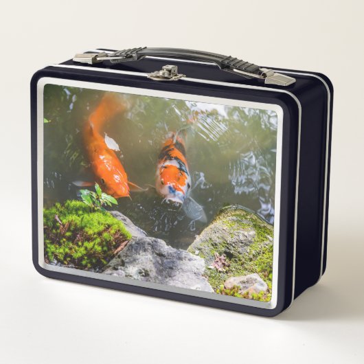 Lunch Box Poisson Koi dans un étang (Devant)