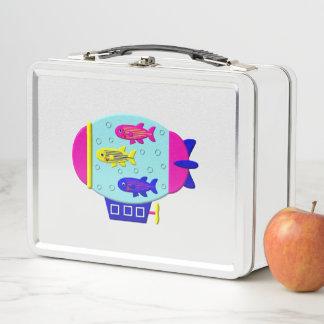 Lunch Box Poisson zèbre dans un Zeppelin