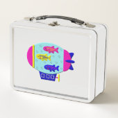 Lunch Box Poisson zèbre dans un Zeppelin (Devant)