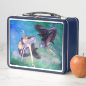 Lunch Box Poissons - Deux sirènes nageant en boucle (En situation)