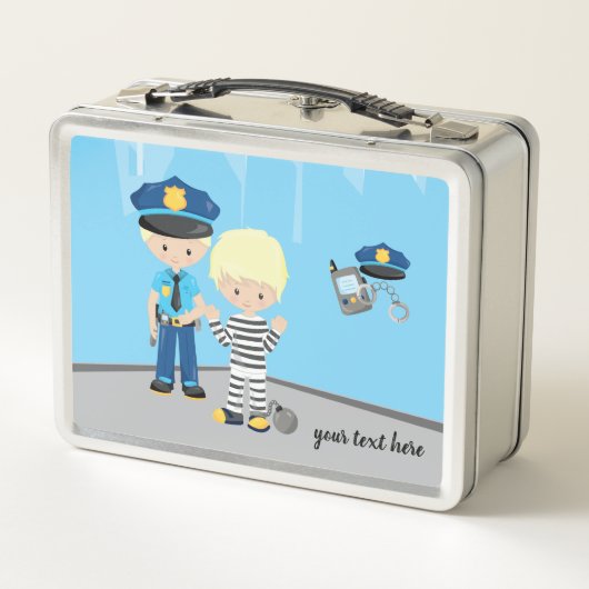 Lunch Box Policier mignon (Dos)