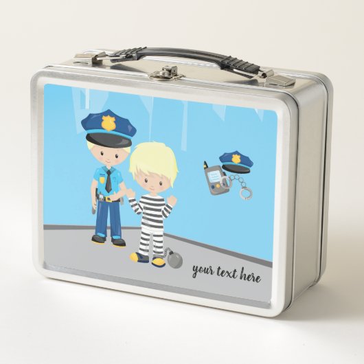 Lunch Box Policier mignon (Devant)