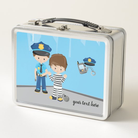 Lunch Box Policier mignon (Devant)