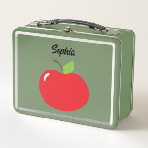 Lunch Box Pomme de Vos Yeux – Dessin Animé de Fruit Rouge Mi