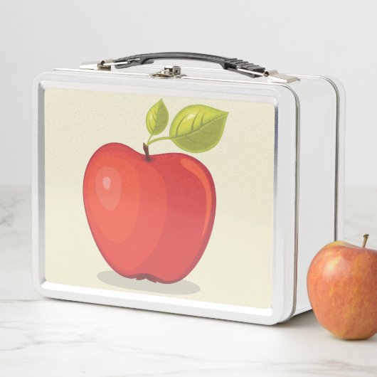 Lunch Box Pomme rouge (En situation)
