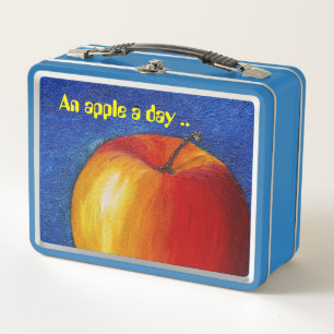 Lunch Box Pomme rouge - Peinture de la vie morte