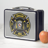 Lunch Box Pompier AJOUTER LE NOM L'équipe de Secourt du serv (En situation)