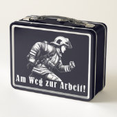 Lunch Box Pompier : "En route pour le travail !" (Dos)