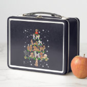 Lunch Box Poodle Arbre De Noël Couvert De Lampe De Feu (En situation)