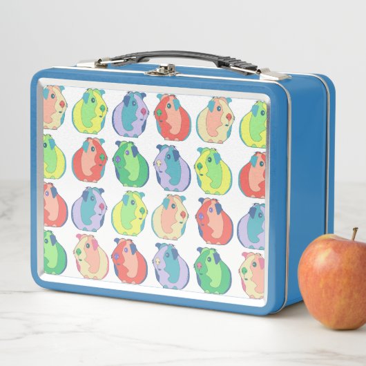 Lunch Box Pop Art Guinea Pig Motif (En situation)