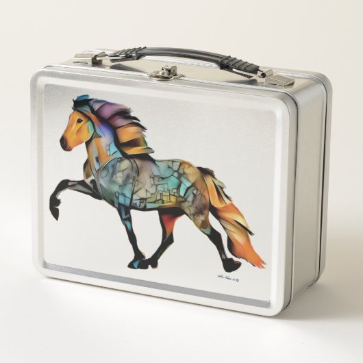 Lunch Box Pop Art islandais Cheval (Devant)