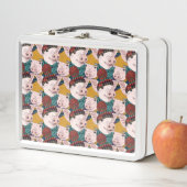 Lunch Box Porcs avec le motif de casquettes (En situation)