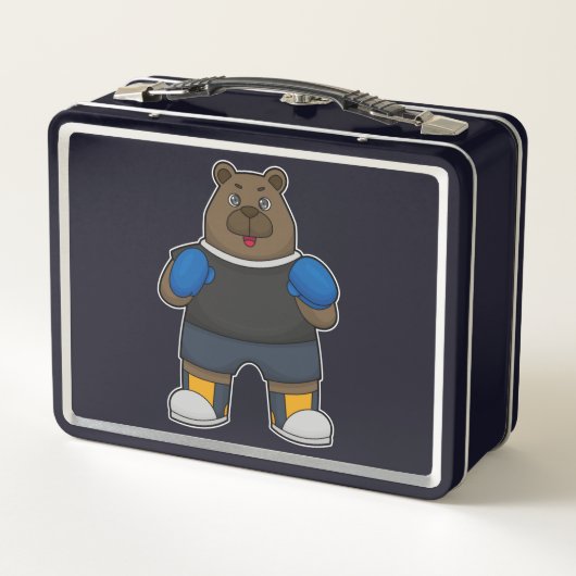 Lunch Box Porter comme boîte avec gants de boxe (Dos)