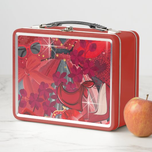 Lunch Box Porter rouge (En situation)