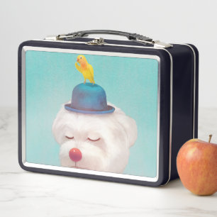 Lunch Box Portrait de chien clown méditatif
