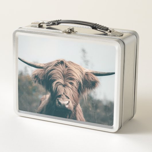 Lunch Box Portrait de vache Highland (Devant)