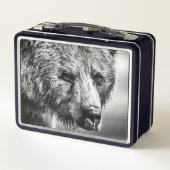 Lunch Box Portrait d'ours grizzli (Dos)