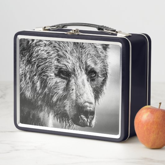 Lunch Box Portrait d'ours grizzli (En situation)