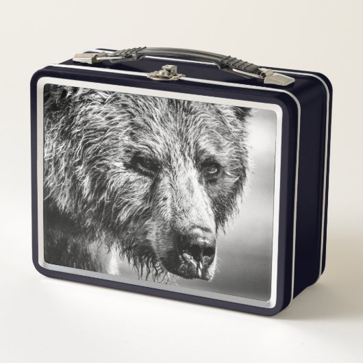 Lunch Box Portrait d'ours grizzli (Devant)