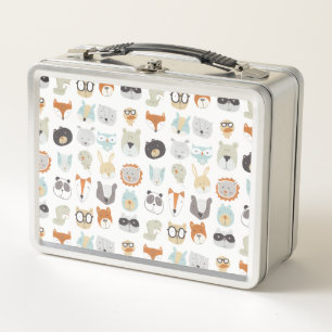 Lunch Box Portraits animaux mignons amicaux des visages